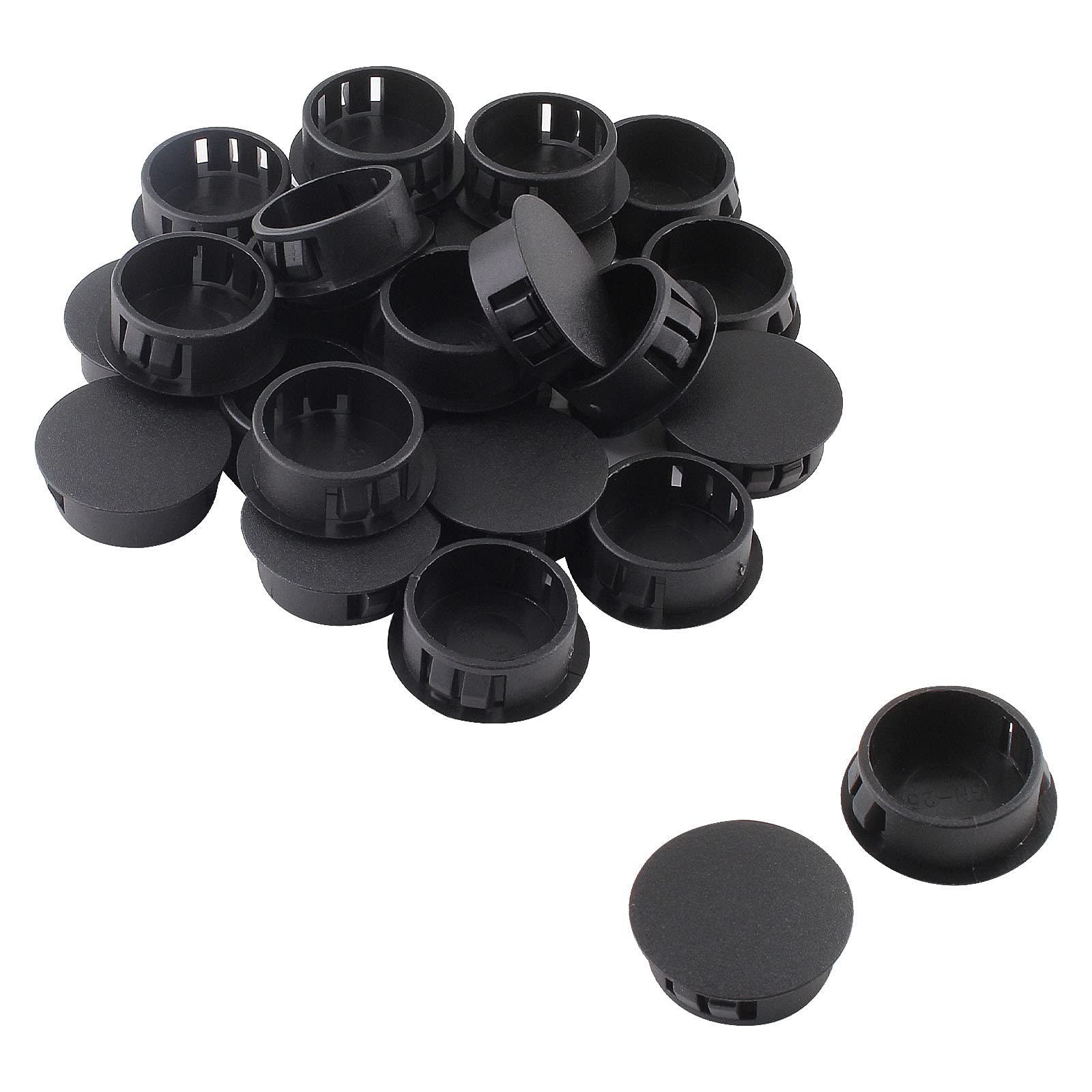 Jersvimc 25Pcs 3/4 Inch(19mm) Black Hole Plug inch, 25 pieces,