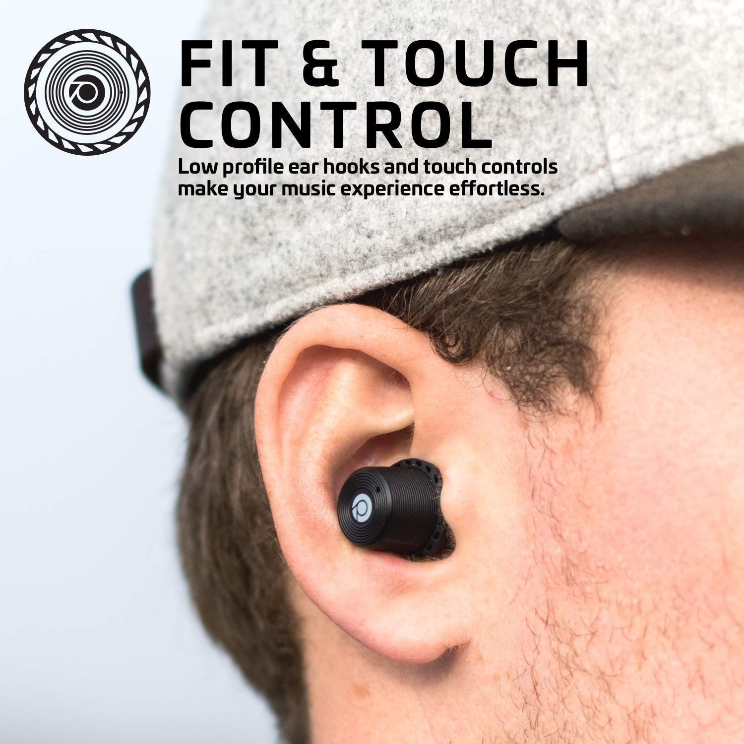 Rowkin Ascent Micro True Wireless Bluetooth 5 Earbuds w/ Case - Slate Gray
