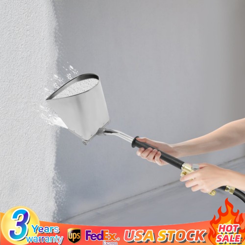 4 Jets Stucco Sprayer Cement Plaster for Wall Mortar Spray Hopper Gun Paint Tool