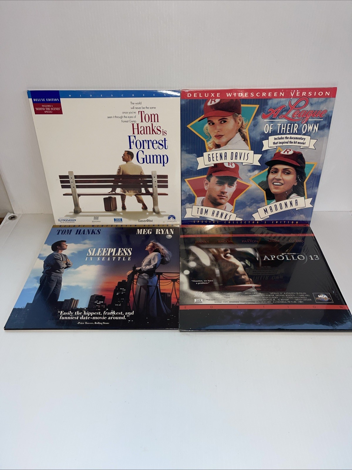 Tom Hanks Laserdisc FOREST GUMP SLEEPLESS IN SEATTLE APOLLO 13 LEAGUE THEIR OWN