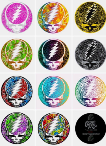 Danny Steinman Pin Daddy Grateful Dead Stealie 2 Pin Blind Bag Artist Edition