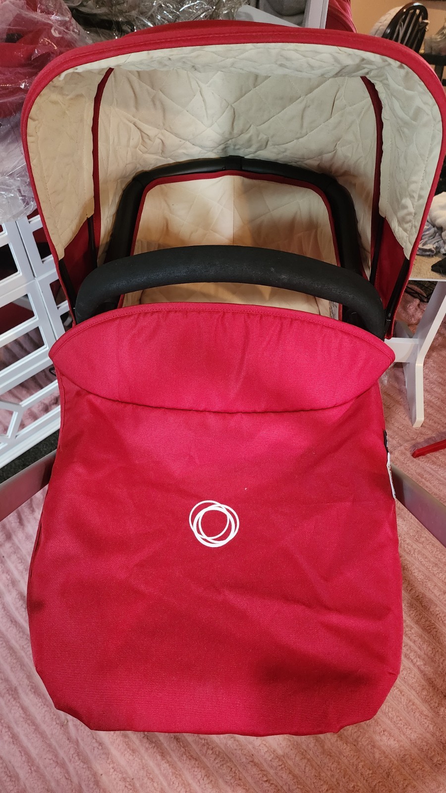 Bugaboo Frog Baby Stroller with Bassinet Attachment — RED , Excellent Condition