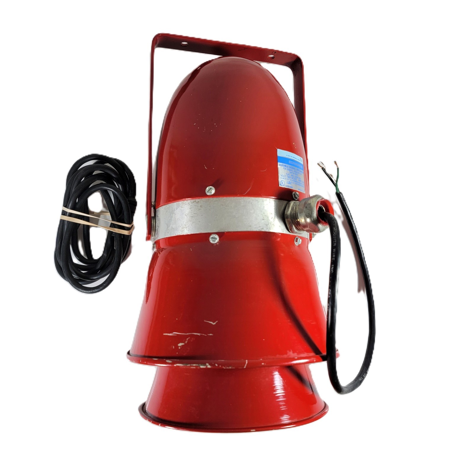 Edwards Signaling Siren Industrial Model 315A-AH Signal Red 103 DBA 120V Tested
