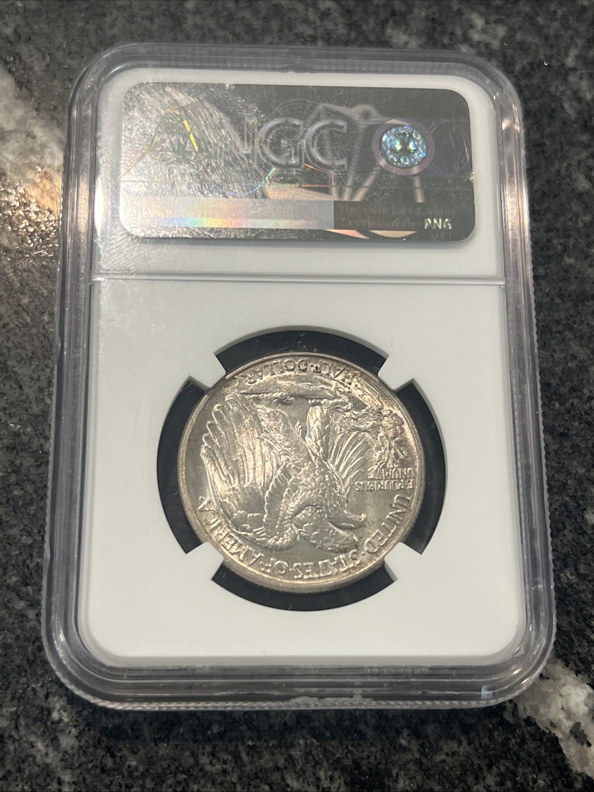 1944 MS63 Walking Liberty Half Dollar NGC Silver TONED