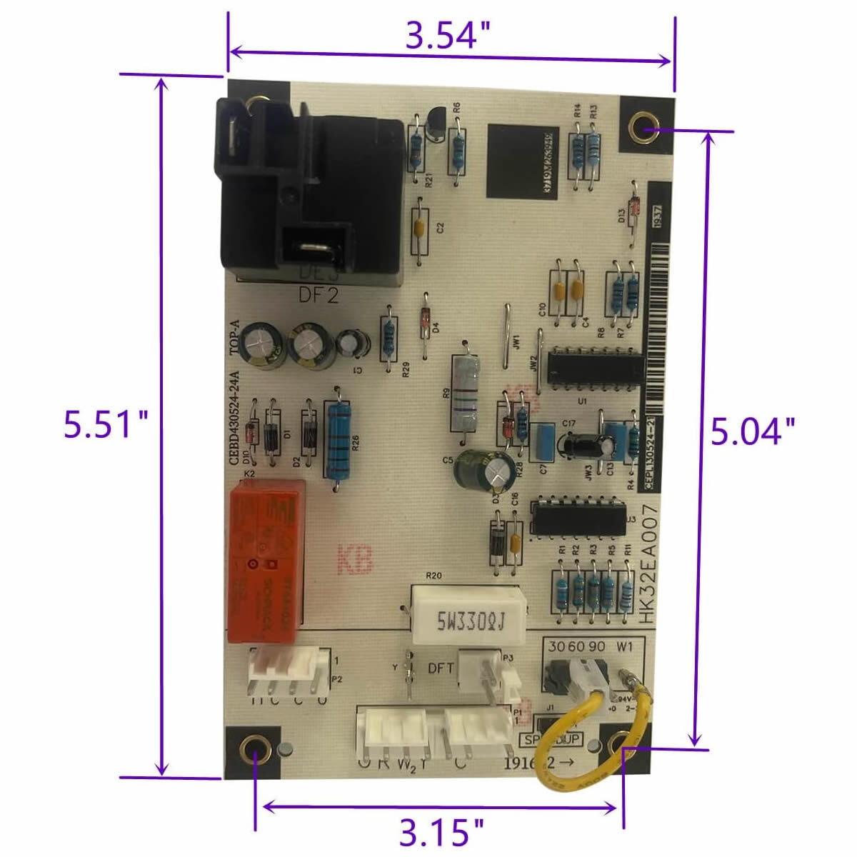 HK32EA007 Defrost Control Board for Applications Model 213CEA036000BAAA