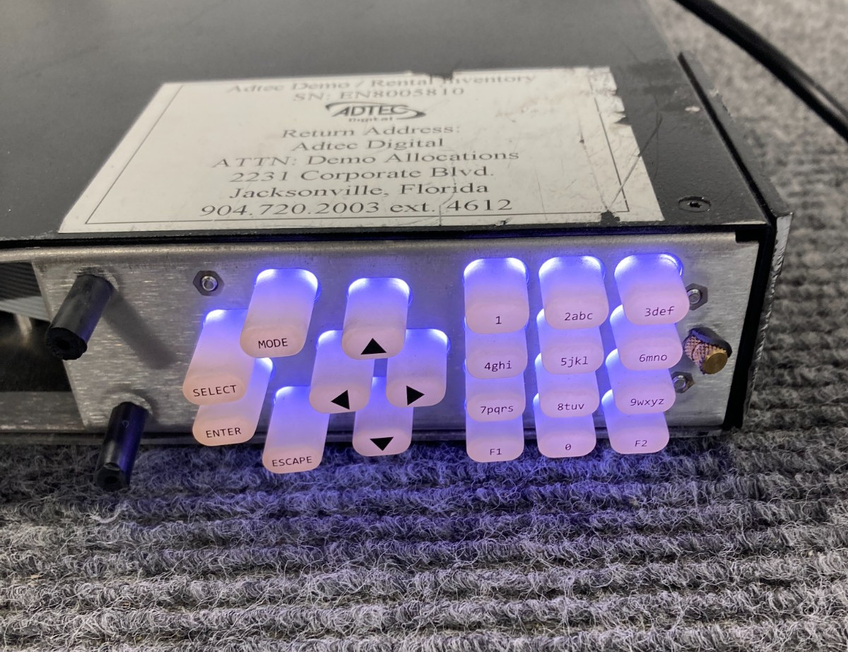 Adtec EN-100 MultiCodec Encoder Modulator w/Cord (As Is)