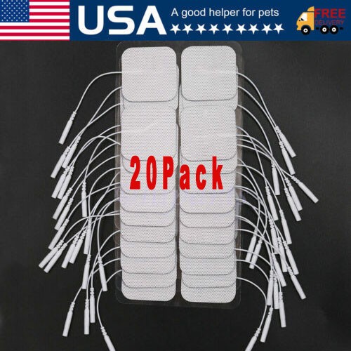 40 TENS Electrode Pads EMS Replacement Unit 7000 3000 2x2 Muscle Stimulator BULK
