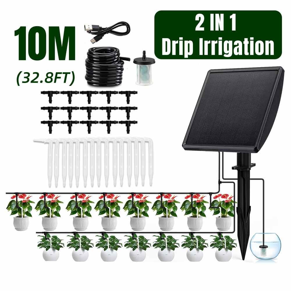 Solar Drip Irrigation System Automatic Watering Kit For Agricultural Use Farm，a