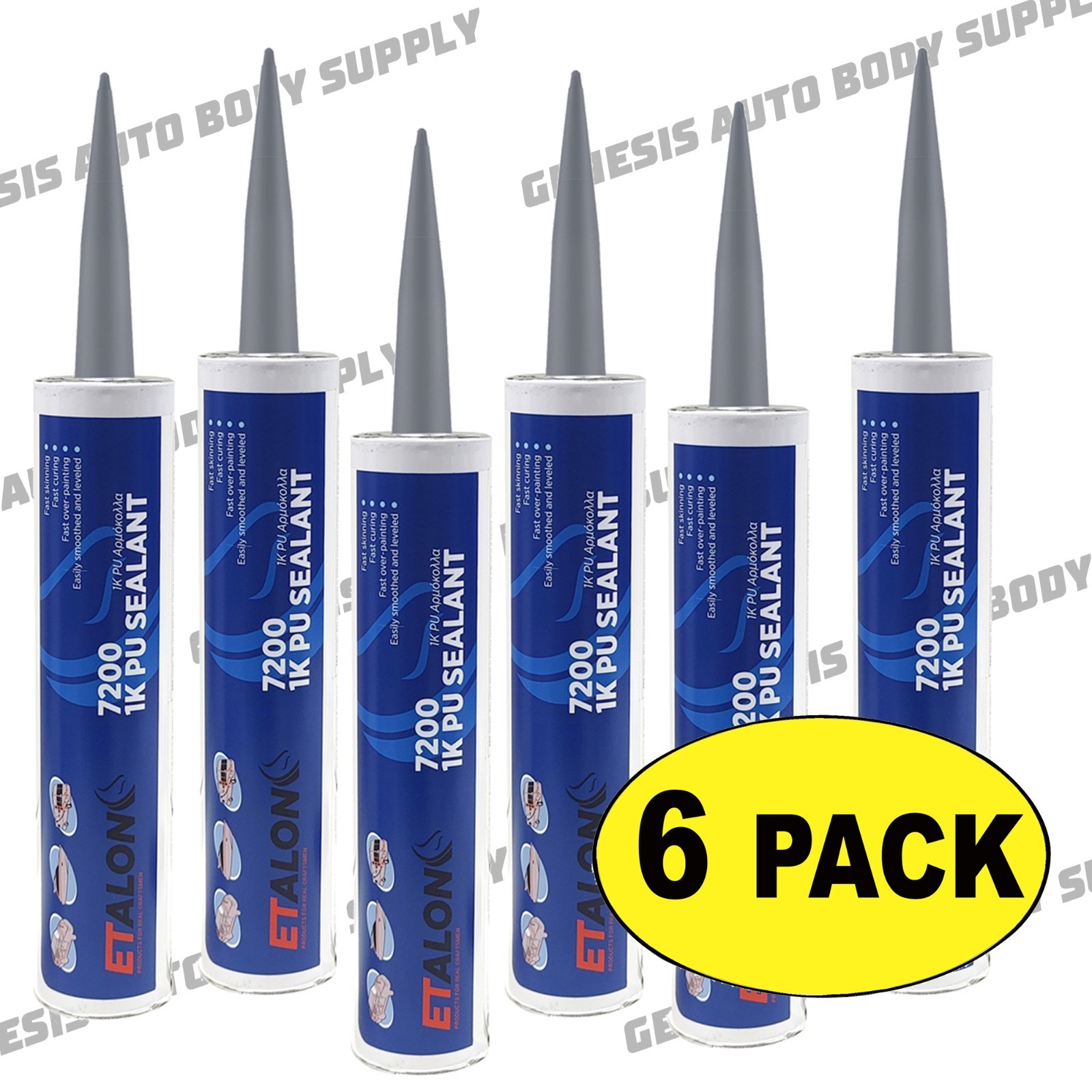 ETALON ET-PU-7200G GREY SEAM SEALER 310ML CARTRIDGE-FREE SHIPPING! (6/PACK)