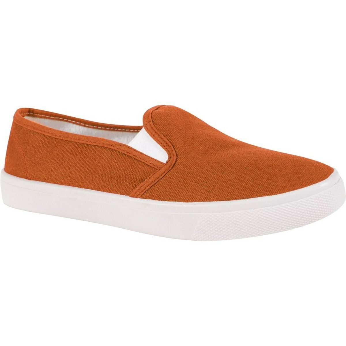 Bob Barker Durable Canvas Deck Step-in Prison Inmate Shoe M4/W6 Orange 255-OR