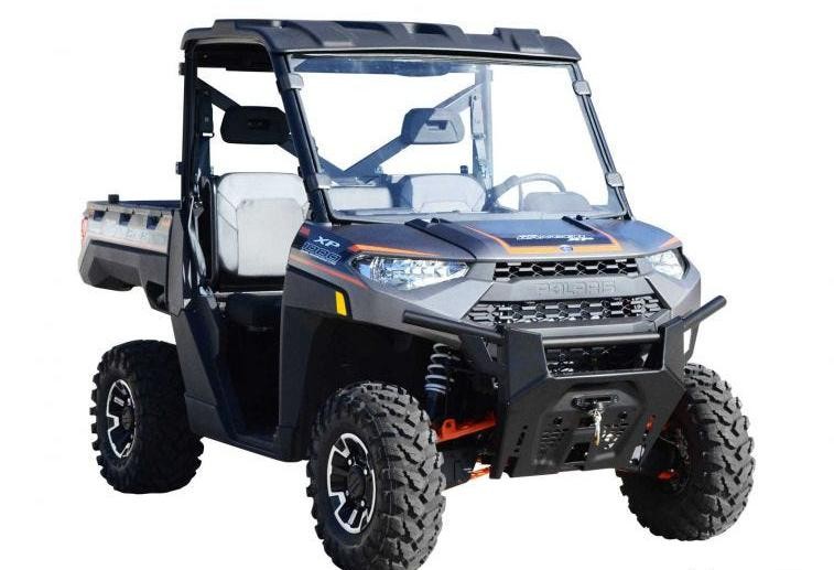 SuperATV Scratch Resistant Full Windshield for Polaris Ranger XP/Bobcat UTV