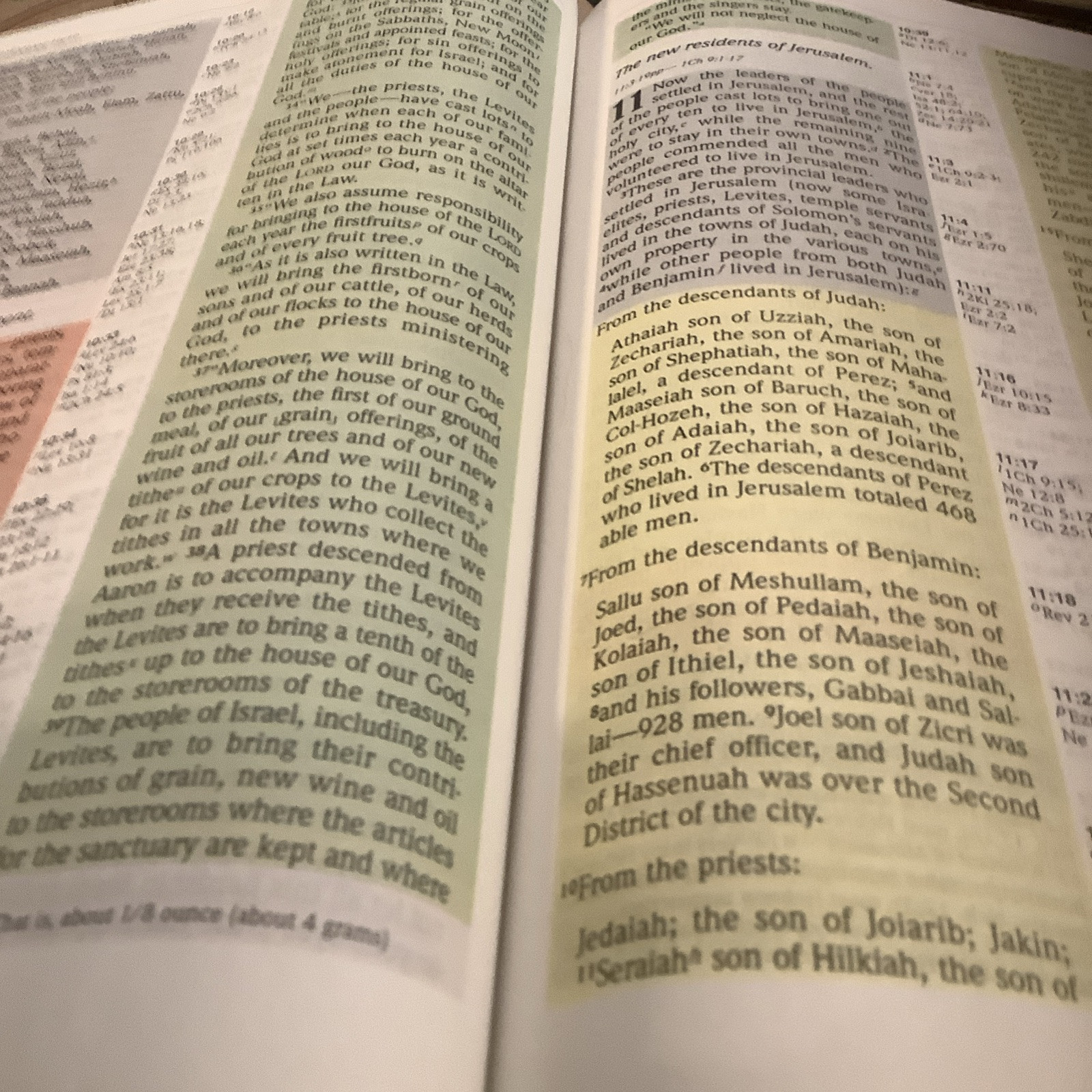 The Niv Rainbow Study Bible Color-Coded Bold Line System ￼