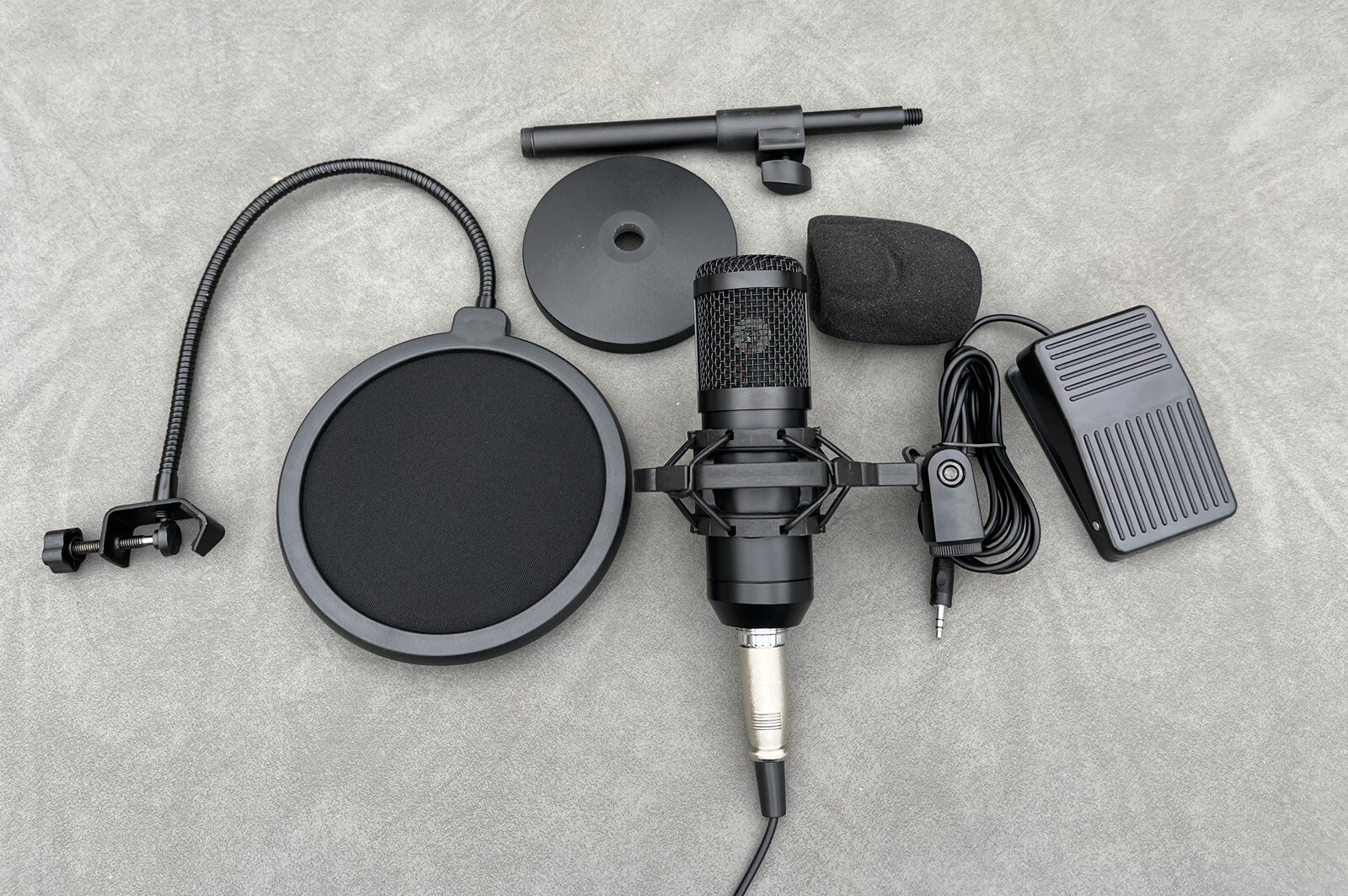 W2ENY Studio Desk Microphone w/ Foot Switch for Icom 7300 7610 7700 7800 756 746