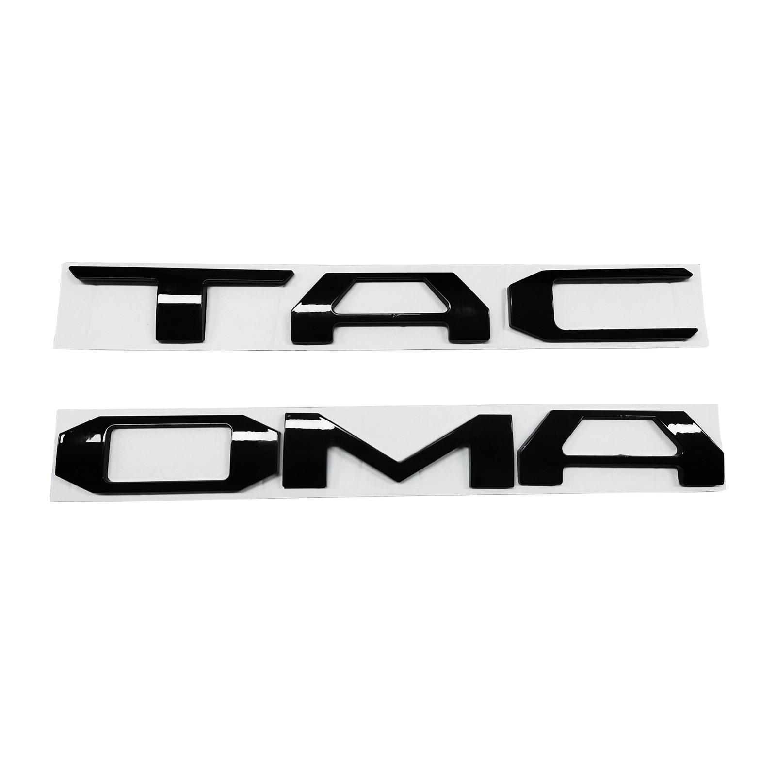 Raised Tailgate Insert Letters For 2016-2023 Tacoma 3D Badge Emblems Gloss Black