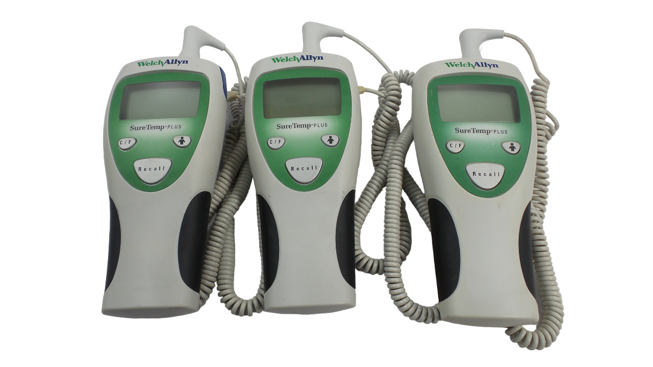 Lot of 3 Welch Allyn Suretemp Plus 690 Thermometer-Free Shipping