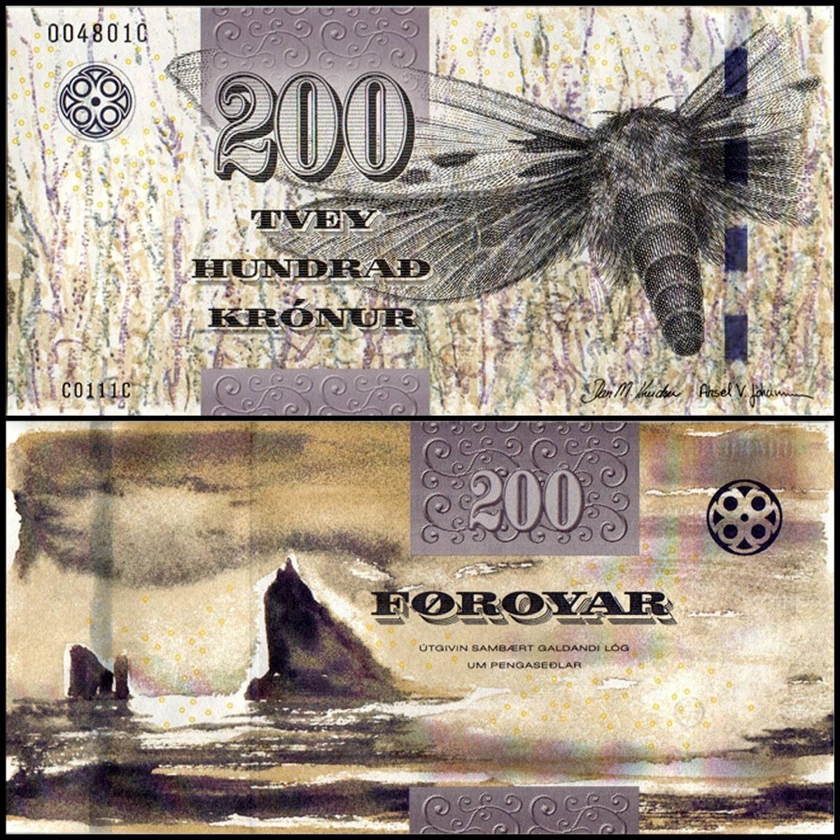 Faeroe Islands 200 Kronur, 2011, P-31, UNC