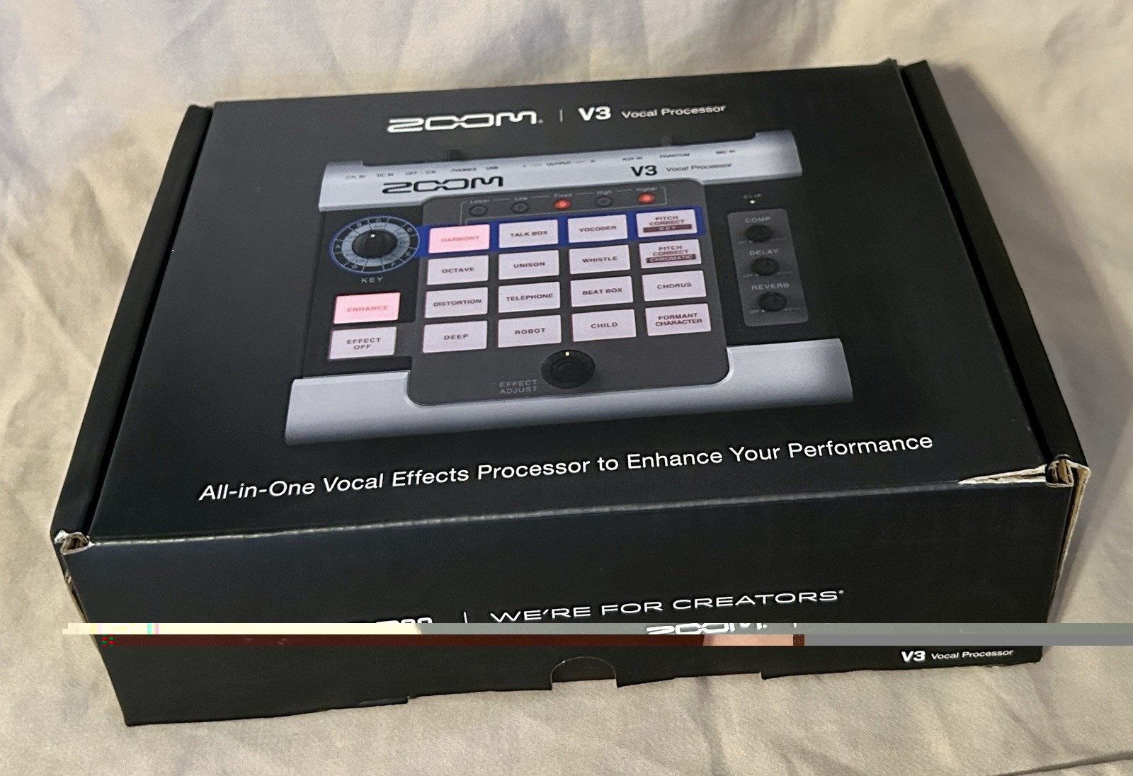 NEW Zoom V3 Vocal Processor USB Audio Interface 16 Voice Effect 3-Part Harmonies