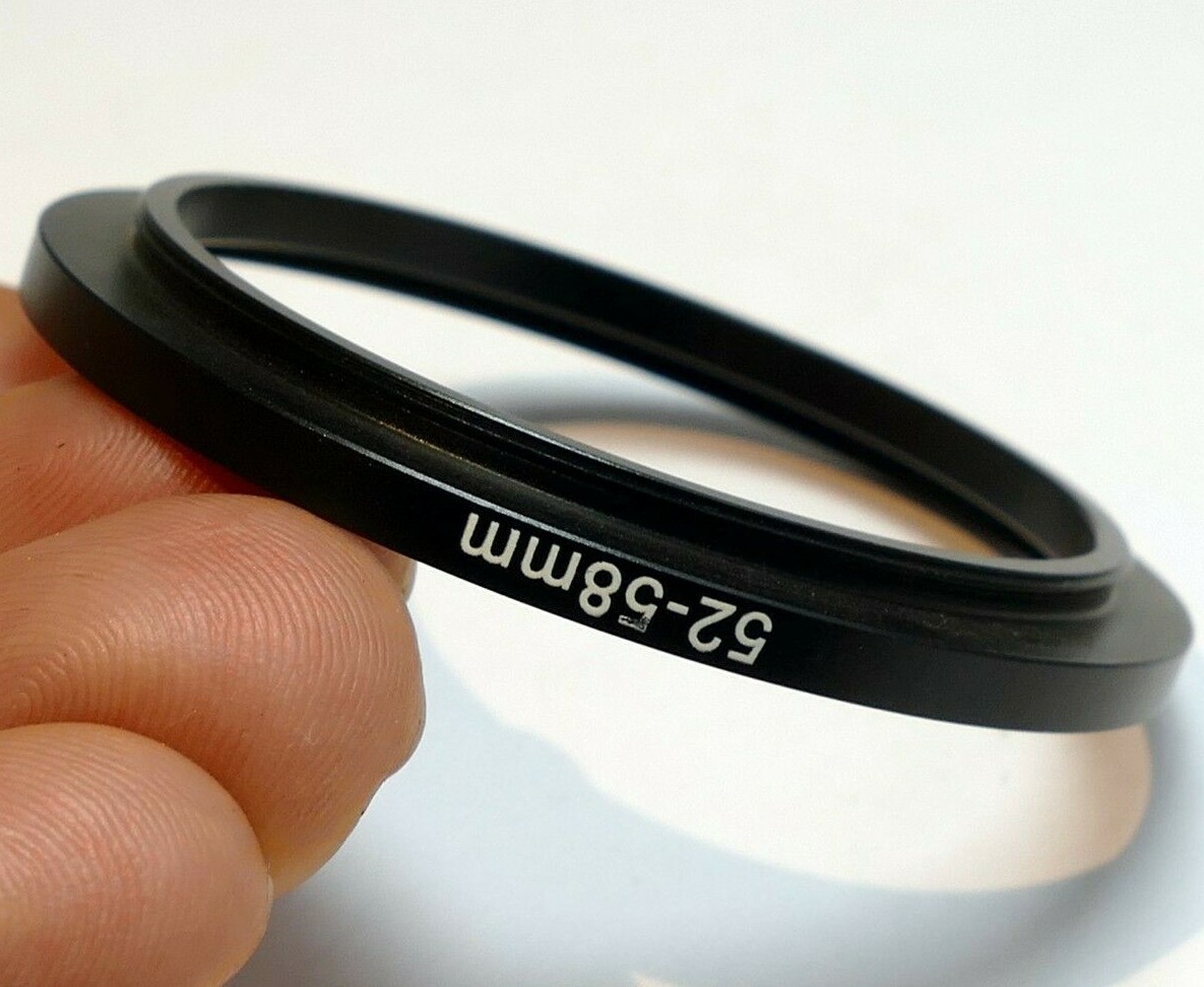 52mm to 58mm Metal Ring for lens male to female threads step -up