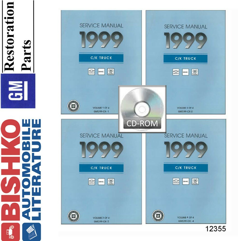 1999 Chevrolet & GMC C/K Truck Shop Service Repair Manual CD Early Edition