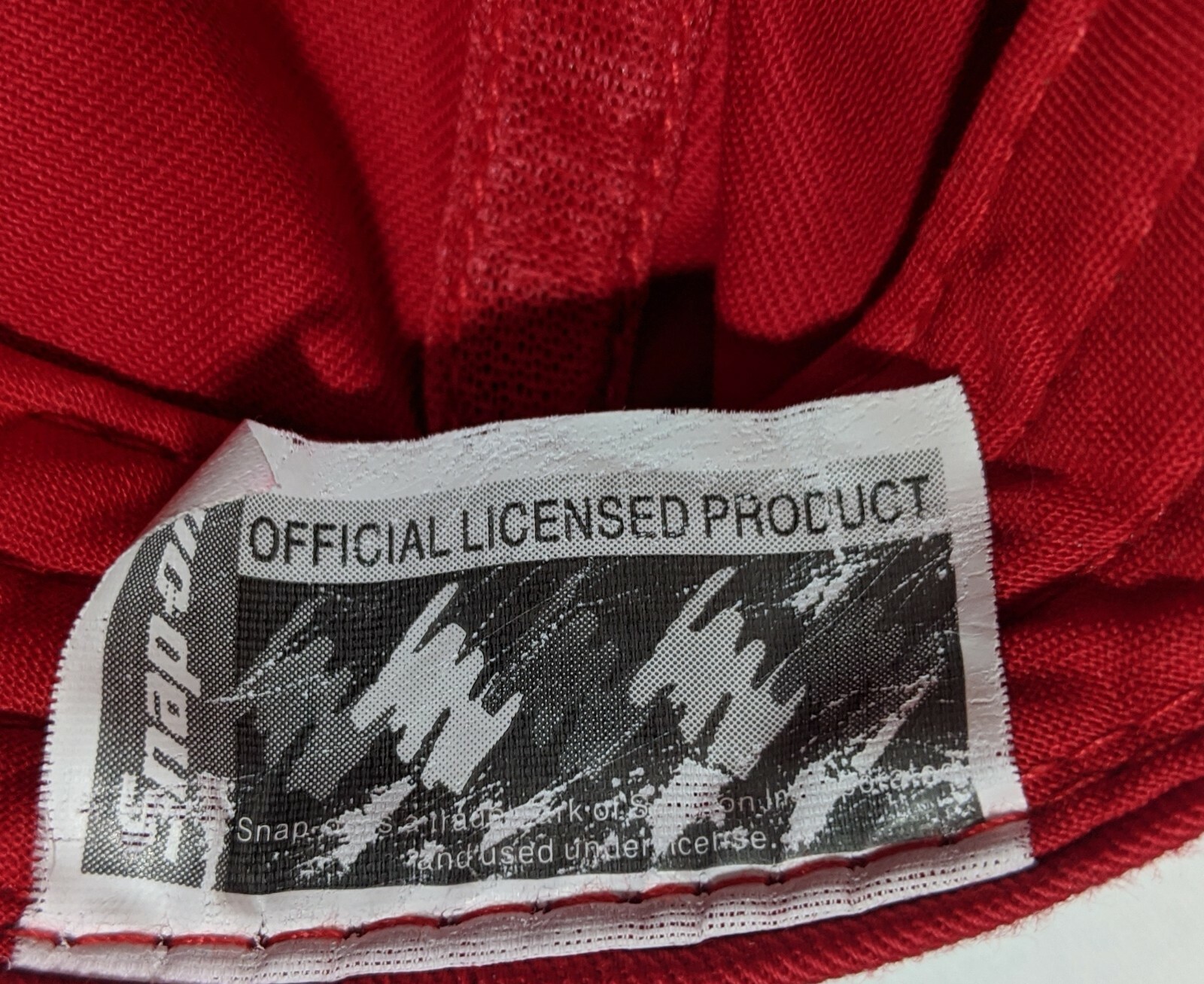Snap On Hat Red Black Racing