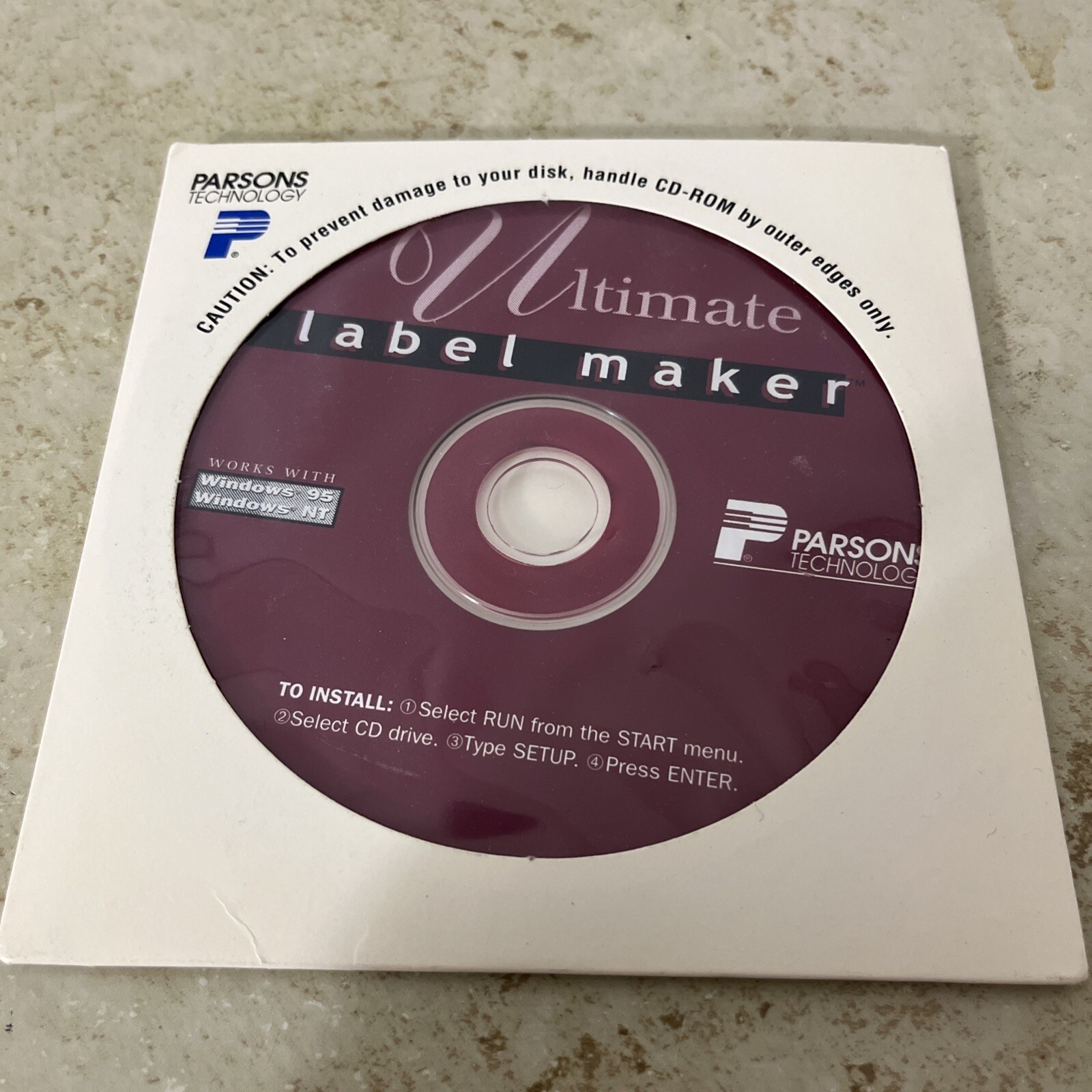 Parsons Technology Ultimate Label Maker Windows 95 And NT