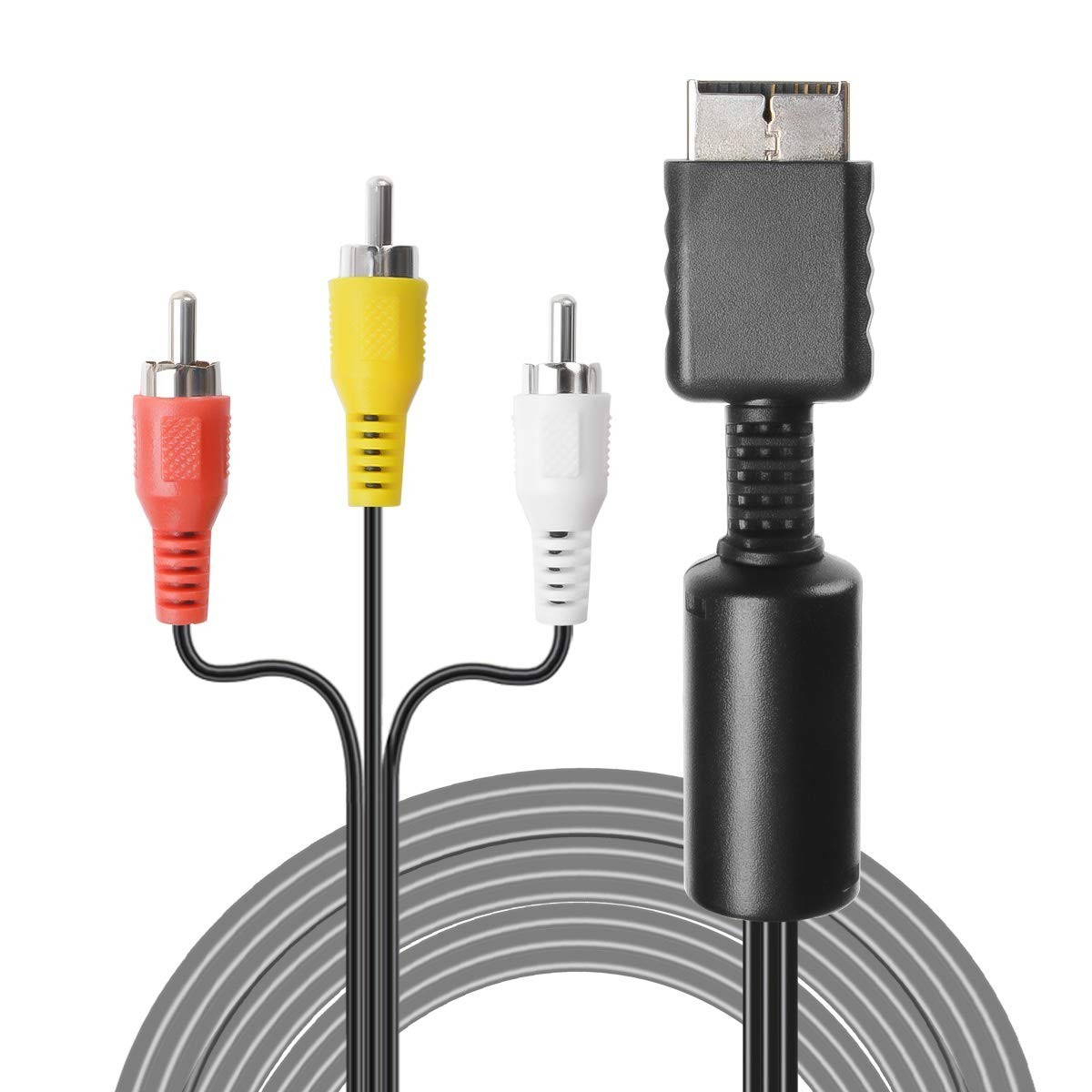 Universal 6FT RCA AV Cable - Connect Your PS1, PS2, PS3 to TV & Monitor
