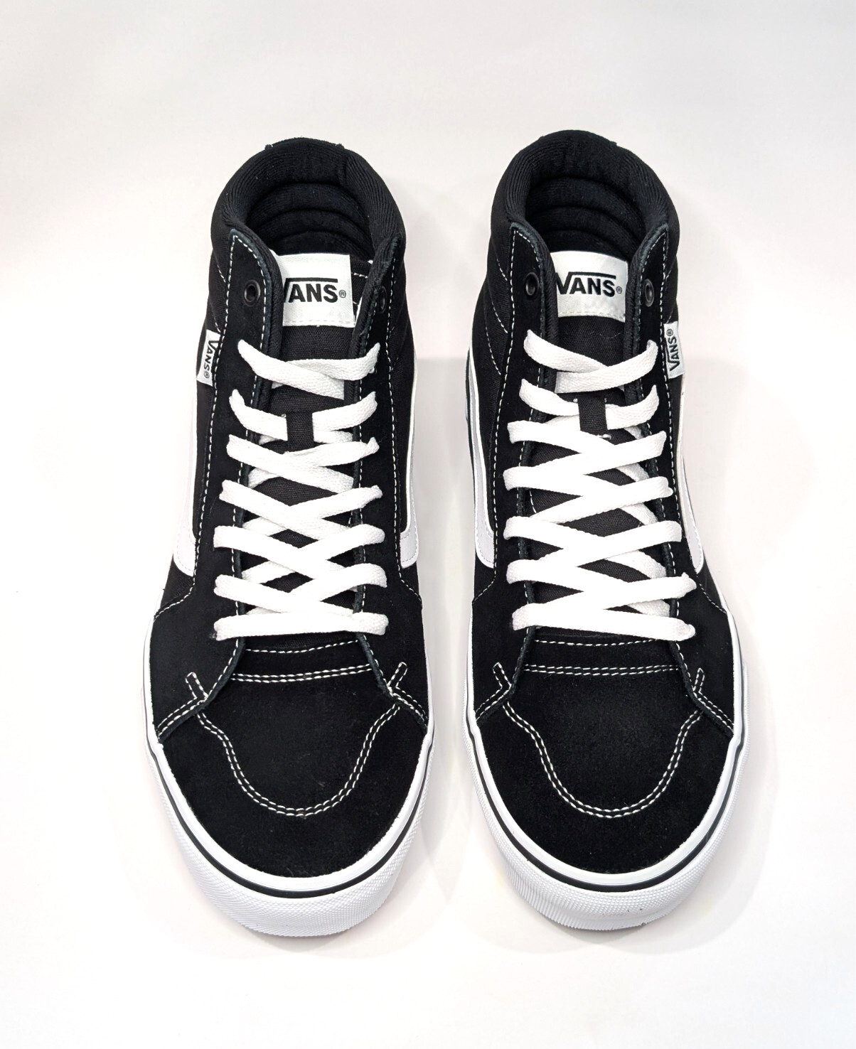Vans Filmore Black/White Suede/Canvas High Top Men's Skate Shoes-Sz 10.5/11 NWB