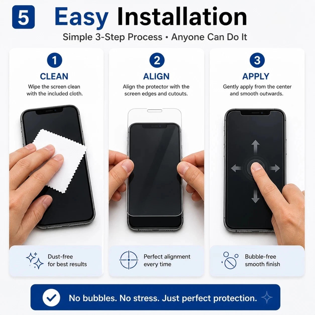 Motorola Edge 2025 / Edge 60 Pro Hydrogel Screen Protector 3 Pack HD Clear