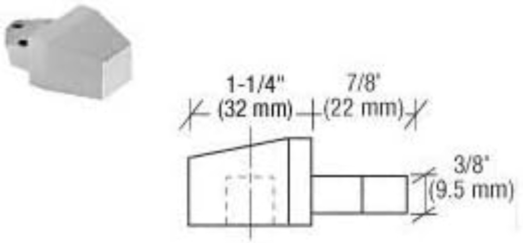 Durable Offset Reversible Pivot Set Flush-Mount for L-Shaped Commercial Doors