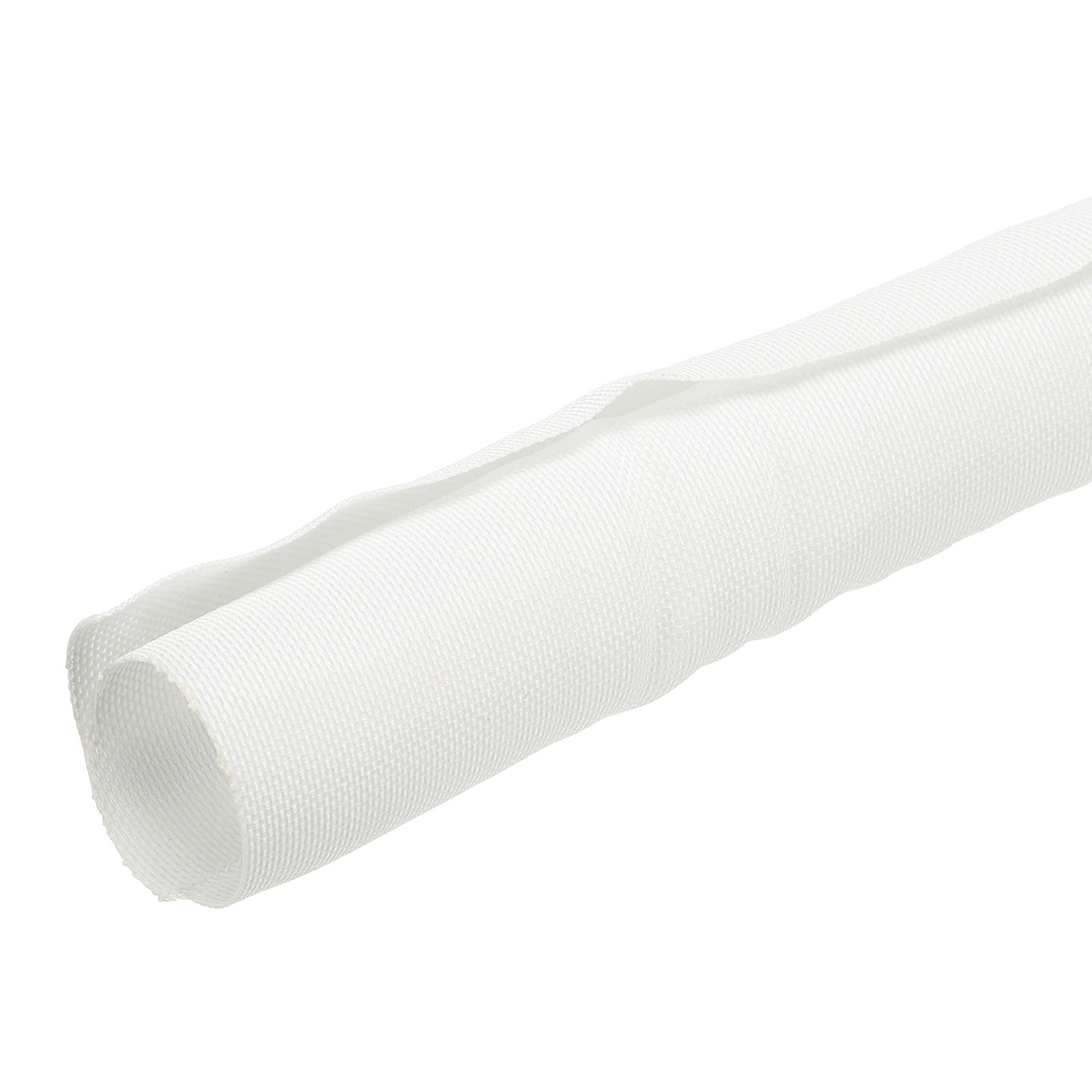 Wire Split Braided Cable Management Sleeve, White (1 1/4" - 30 Feet)