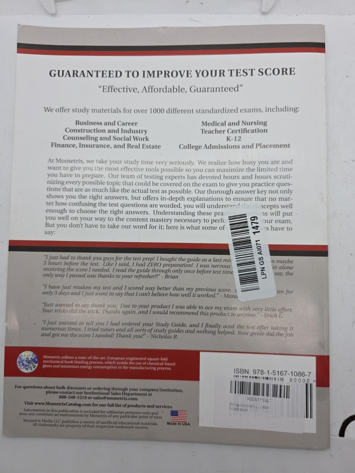 NCE Practice Questions by NCE Exam Secrets Test Prep Team Mometrix Test Prep