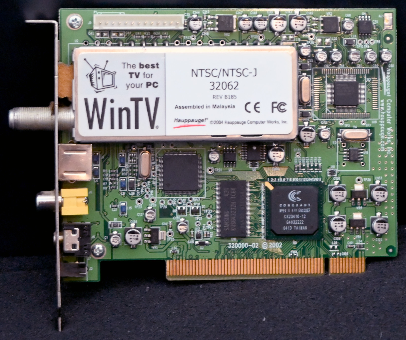 Hauppauge WinTV - NTSC/NTSC-J - 32062 - REV C182 - TV Tuner Card