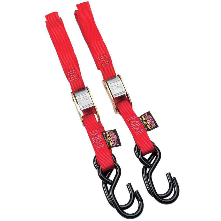 POWERTYE MFG. 22261 1 Inch Standard Red Tie-Downs 5.5 Feet Length