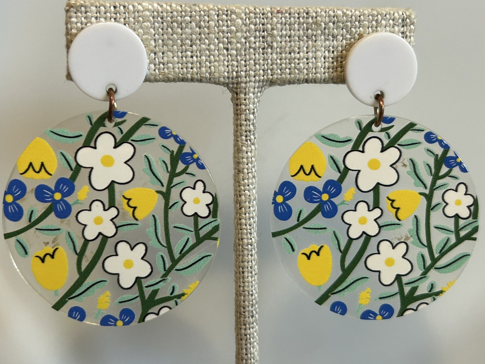 Daisies Tulips Dangling Earrings Cute For Summer
