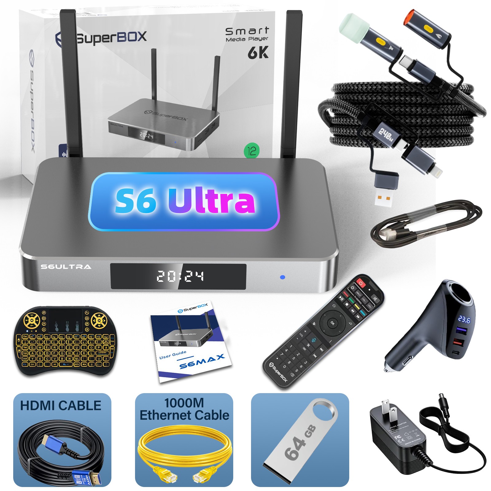 Superbox S6 /Ultra Android TV Box WiFi 6K  Latest 2026 Model–Tested and setup
