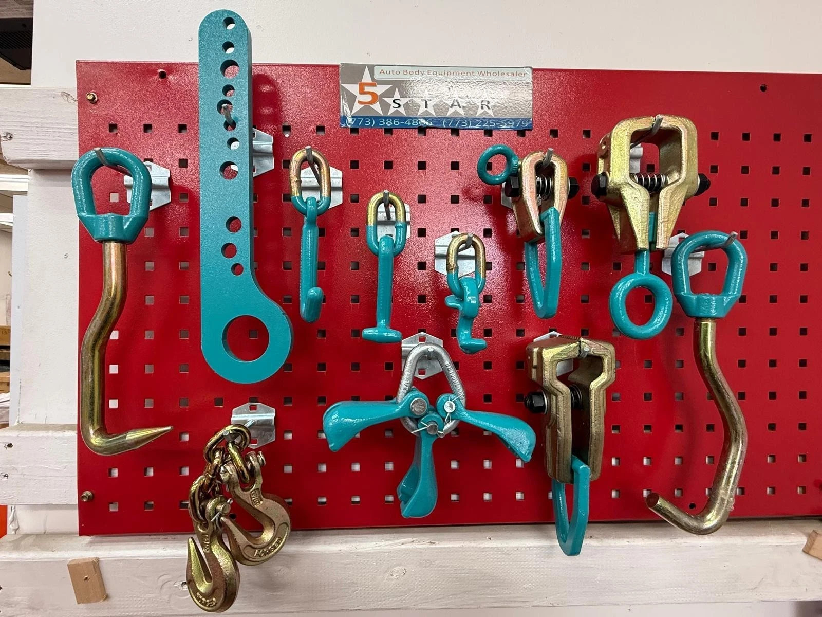 Set# 95 -11 pieces AUTO BODY FRAME MACHINE PULLING TOOLS & CLAMPS VALUE SET