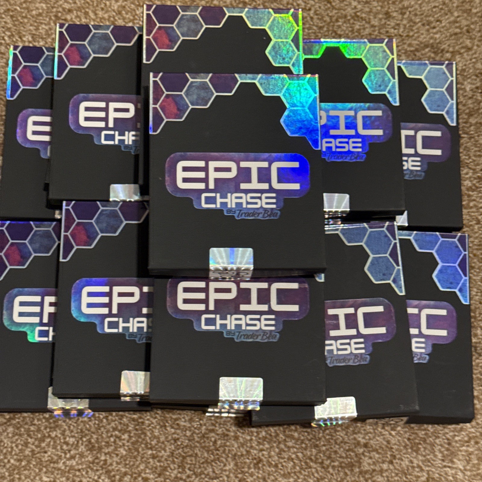 18 Empty Epic Chase Traderbea Boxes