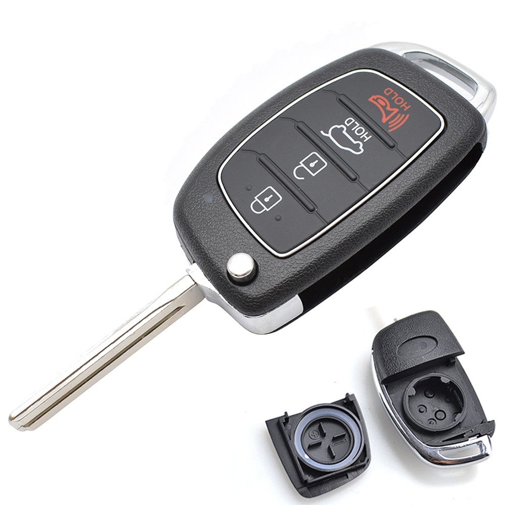 Replacement For 2015 2016 2017 2018 2019 Hyundai Sonata  Flip Key Fob Shell