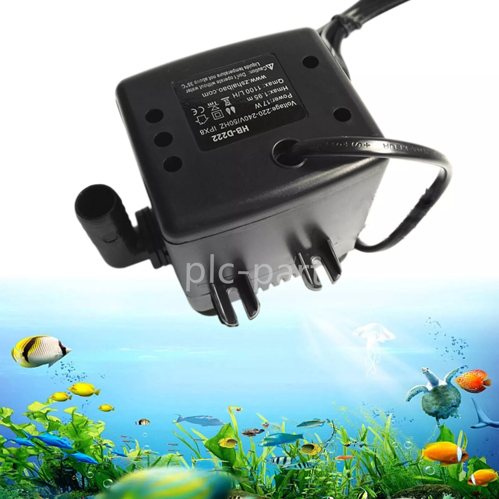 New HB-D222 Submersible Pump Fitts Replace For Haibao Ice Maker Cooling Fan 17W