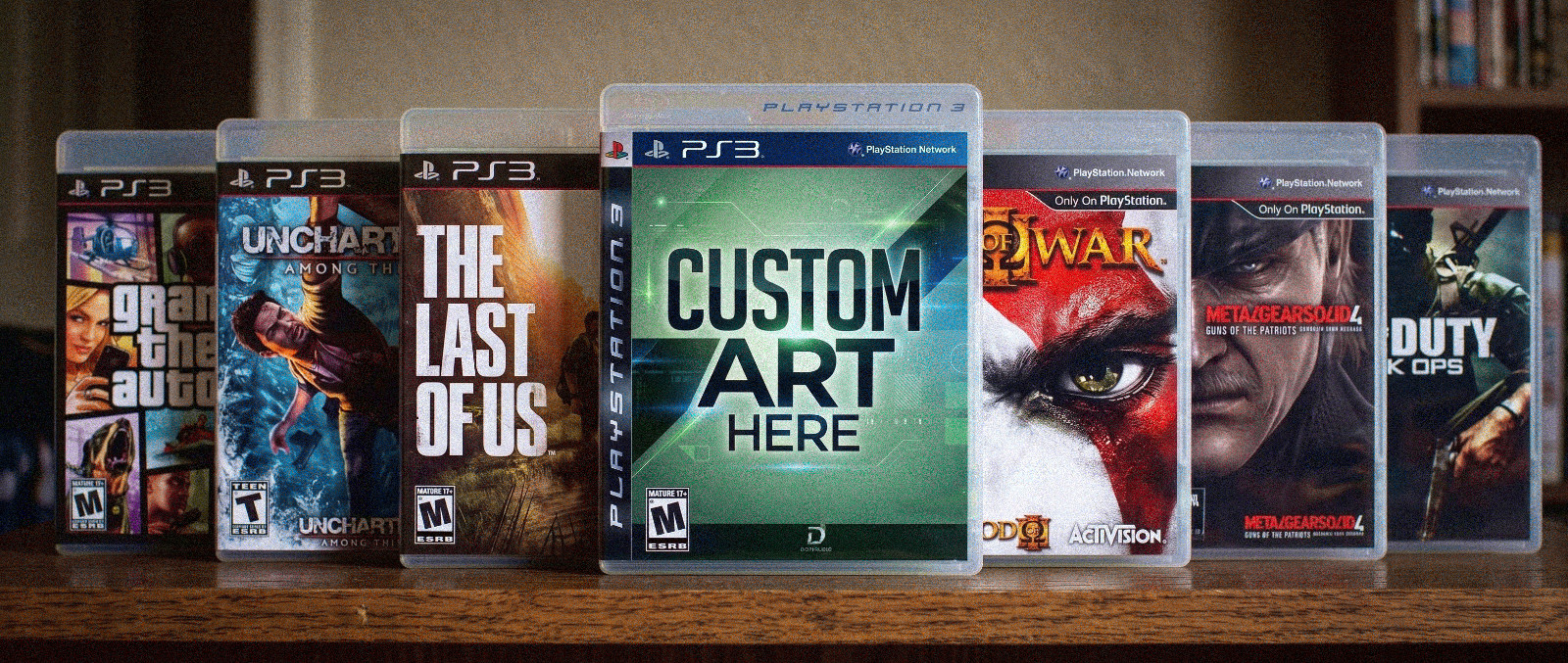Custom Replacement Case & Cover Art FOR PS3 (PlayStation 3) Games - NO GAME