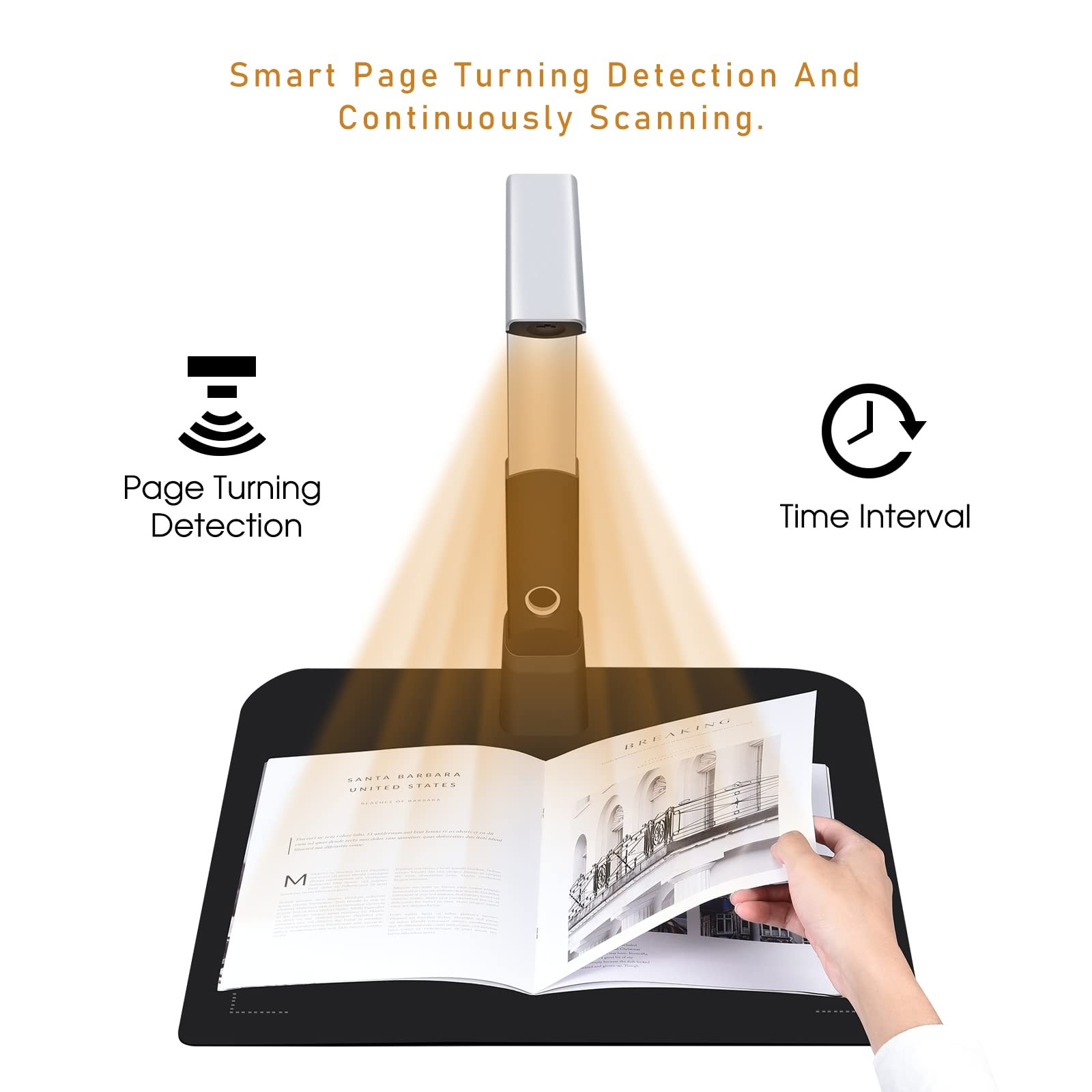 Document Cameras Scanner,10MP CMOS,Visual Presenter Max A3 Size,OCR Technolog...