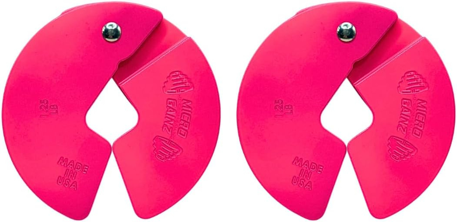 Micro Gainz Dumbbell Fractional 1.25lb Weight Plate, Ideal for Micro Loading, (C