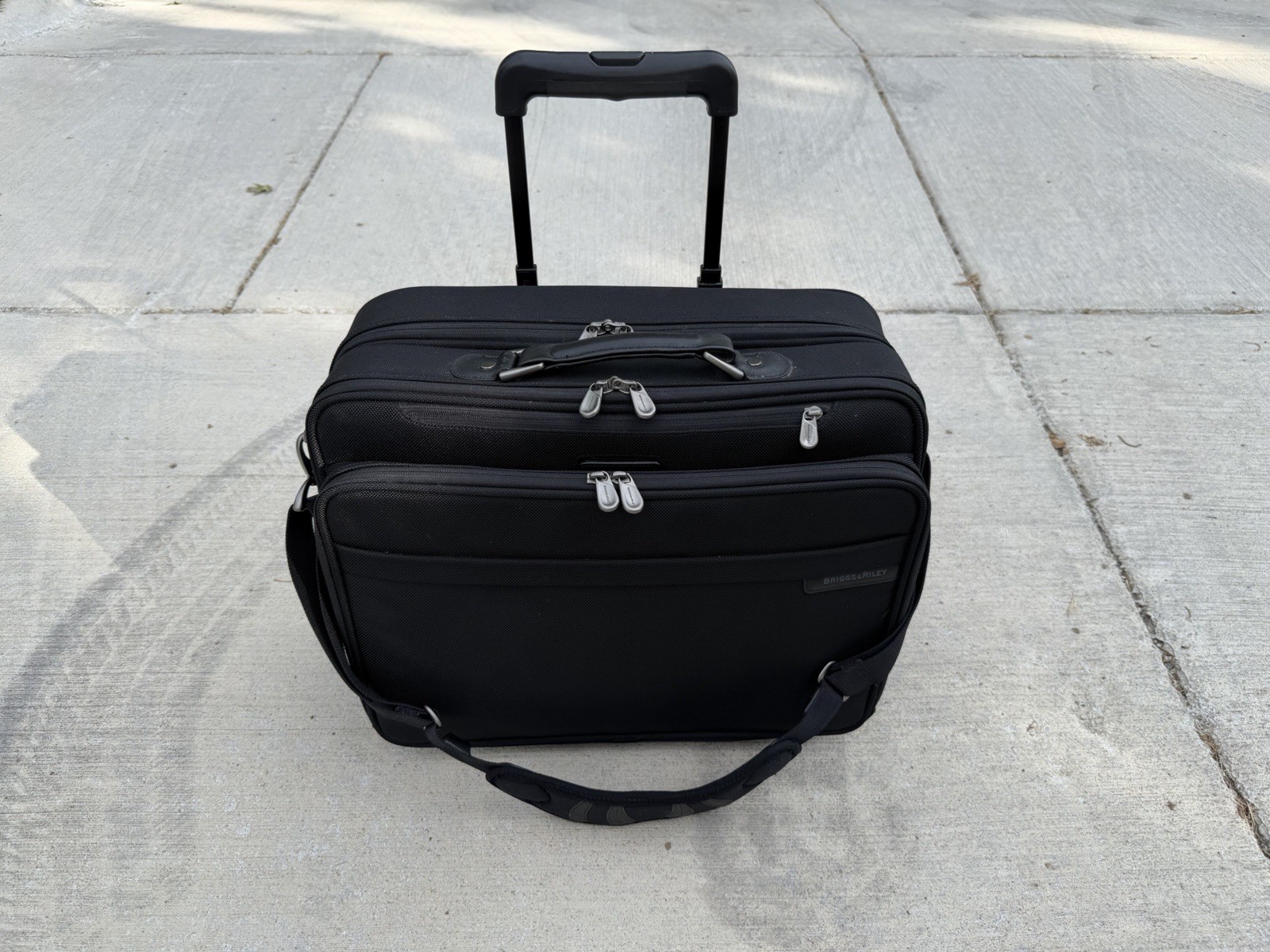 Briggs & Riley Travelware Nylon Two Wheel Briefcase Shoulder Bag Br260 (rm)