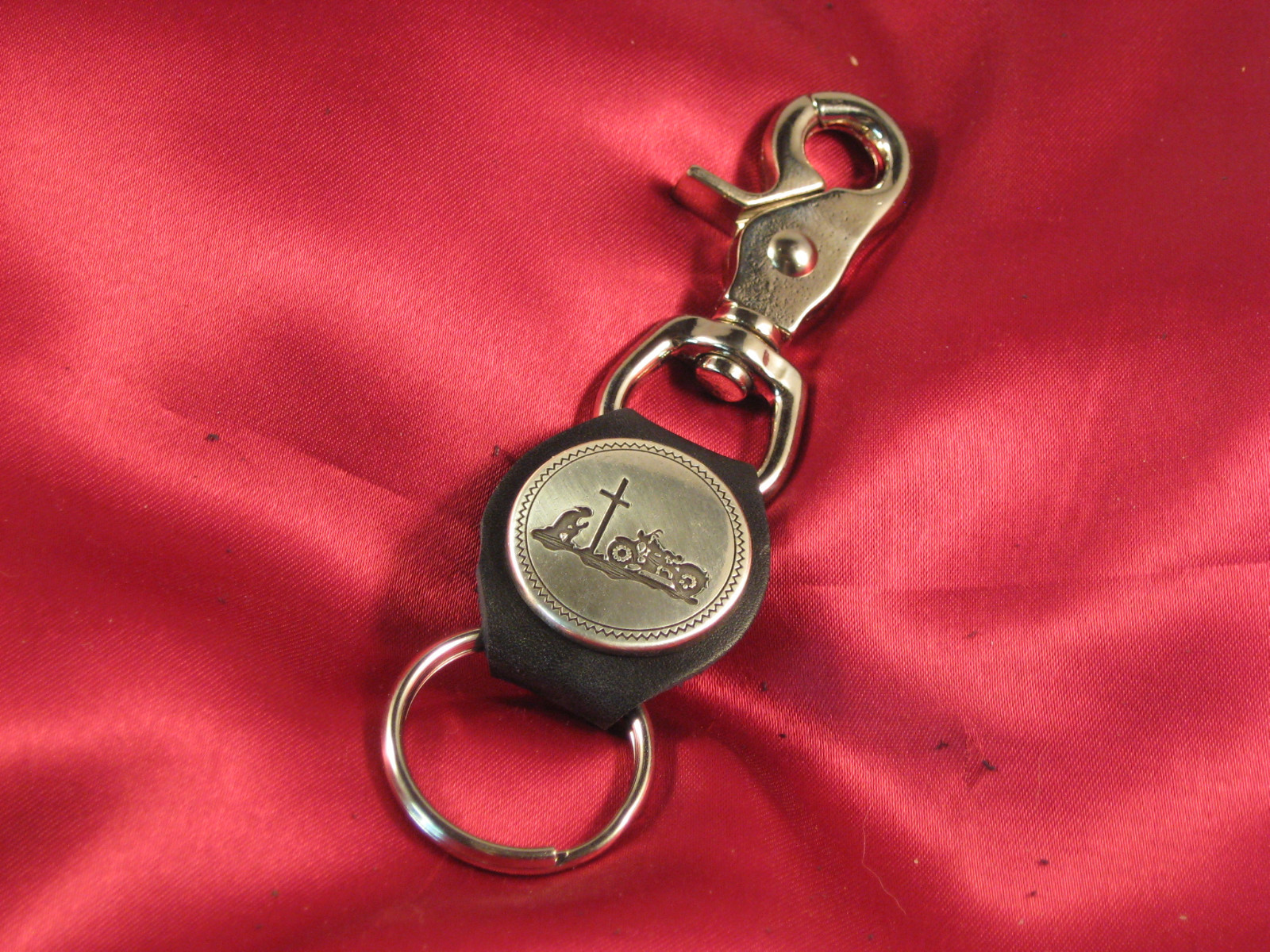 Handcrafted Key Chain To Match Our Vest Extenders Biker of Faith