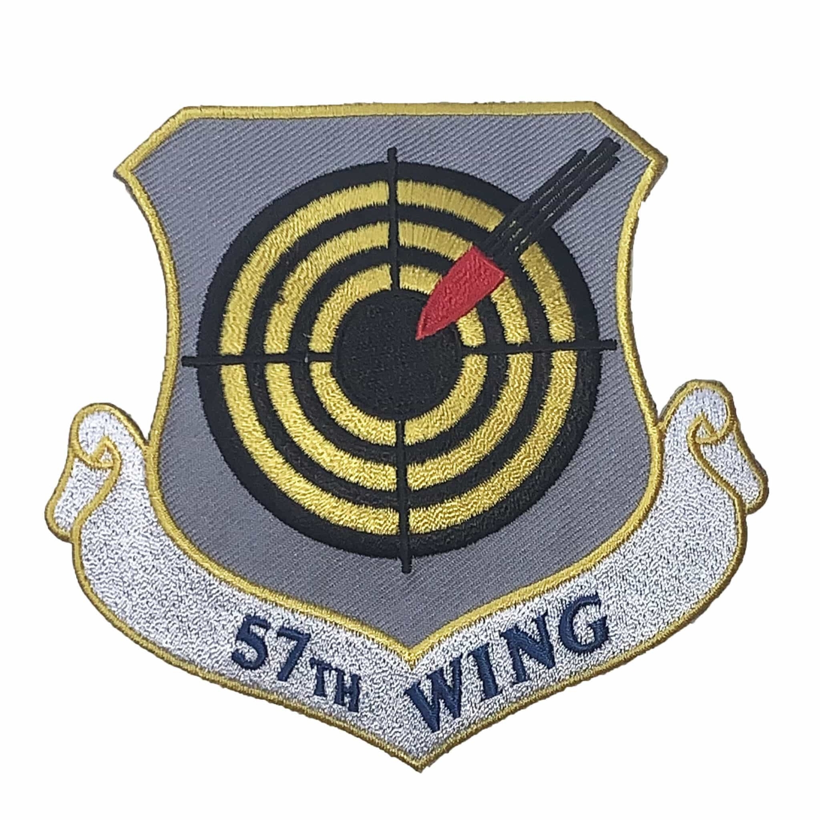 57th Wing Patch – Sew On, 3 inch, Embroidered