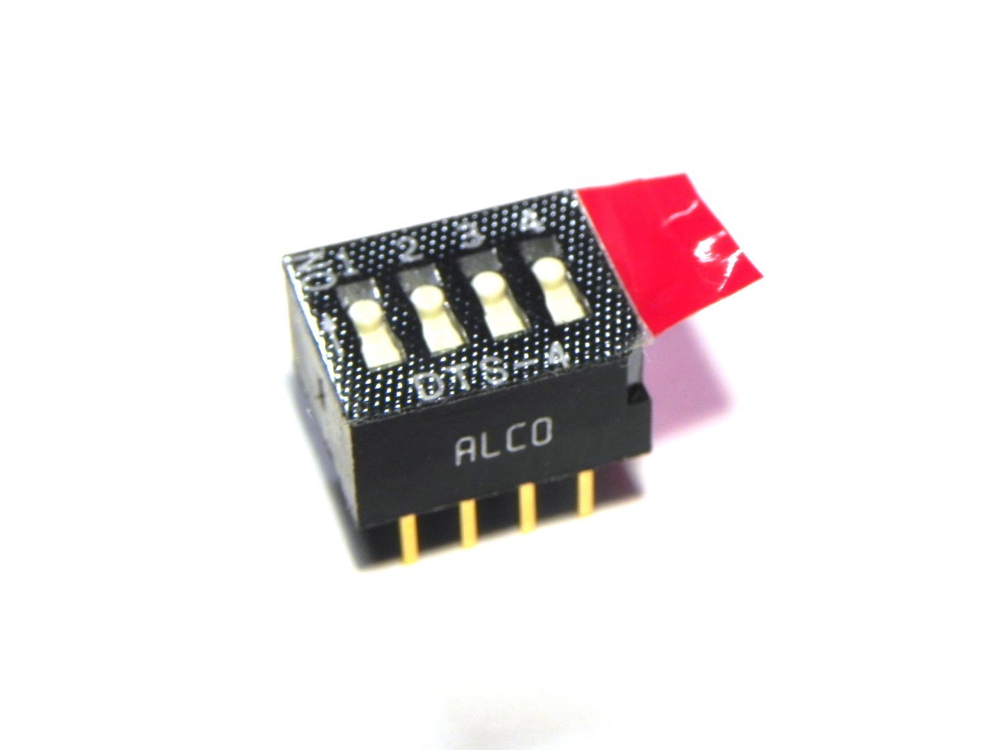 Alco DTS-4 Lot of 121, Micro DIP Switch 4-position