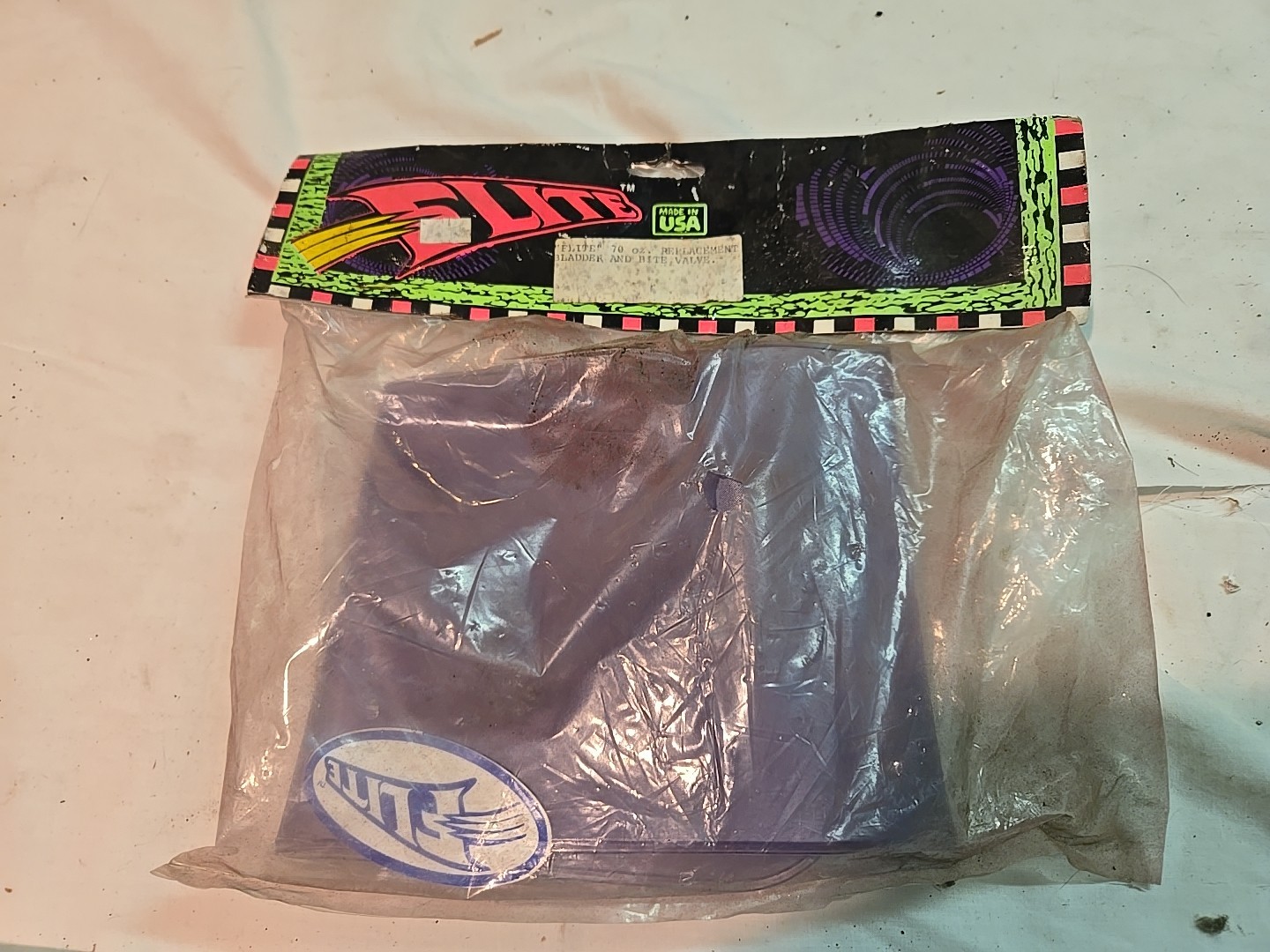 Vintage Flite 70oz Replacement Bladder And Bite Valve NOS In Bag