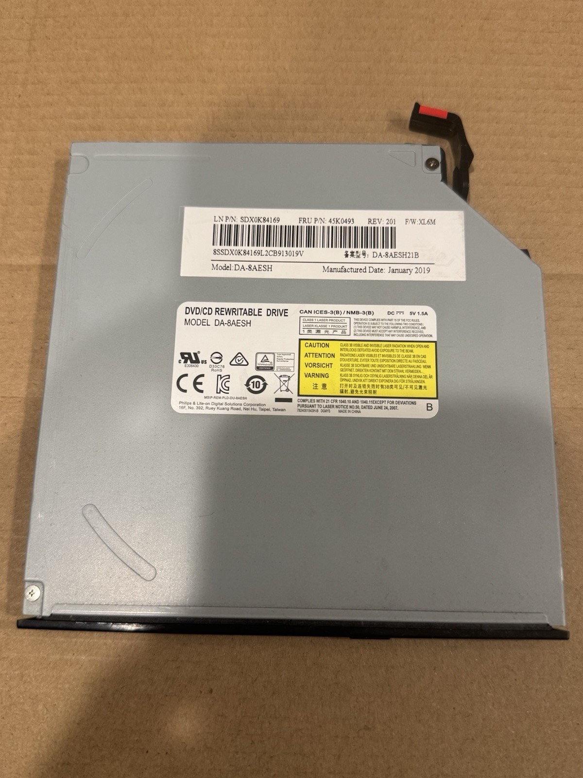 LENOVO M710S MODEL DA-8AESH SDX0K84169 45K0493 DVD REWRITER DRIVE (5142)🍁