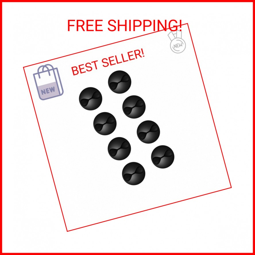 CHEFBEE 8 Pack Adhesive Cable Clips, Cable Cord Holder Organizer Management Syst