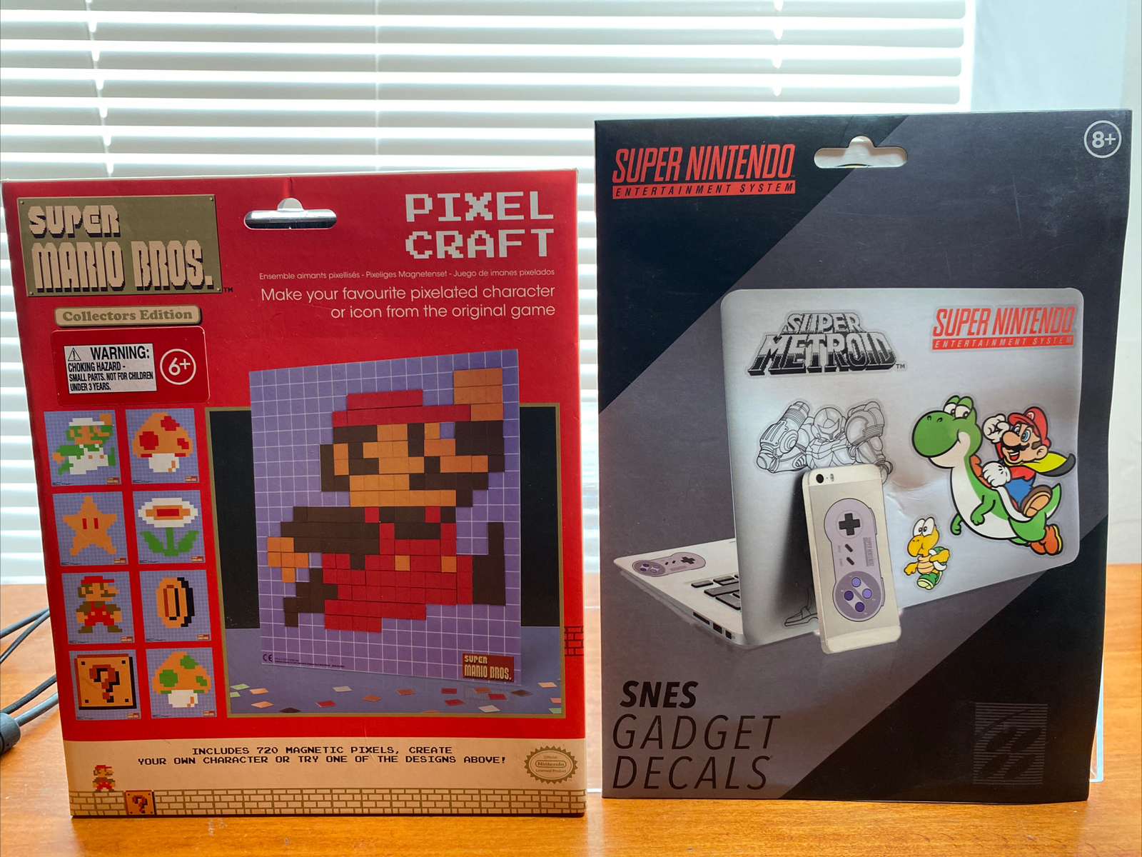 Officially Licensed Nintendo & Super Mario Bros. SNES Gadget Decal Sticker Set